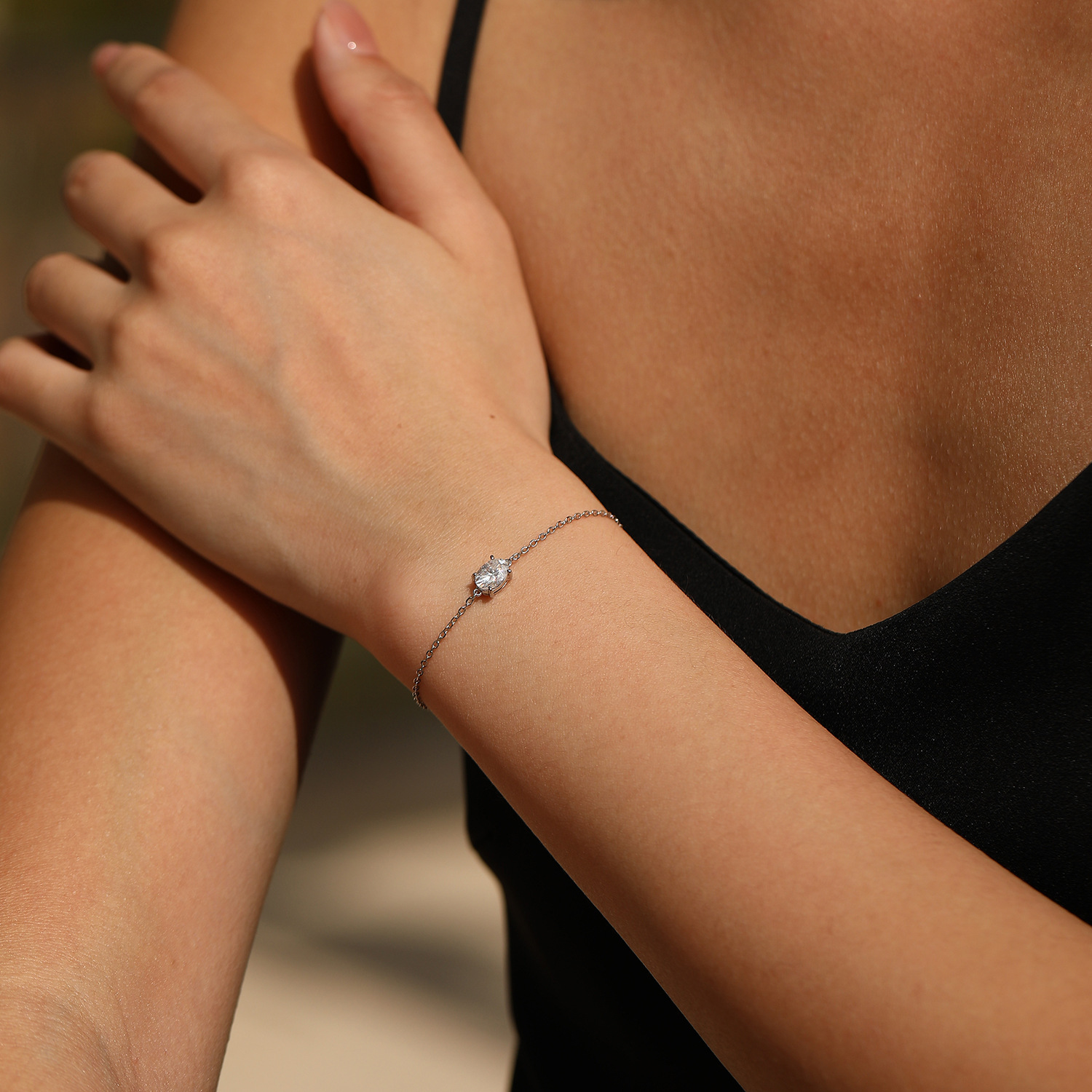 The 1 Carat Moissanite S925 Sterling Silver Tennis Bracelet - Image 2