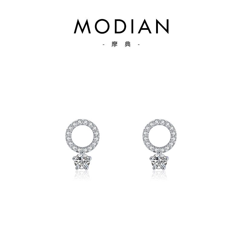 The S925 Sterling Silver Micro-Set Earrings - Image 5