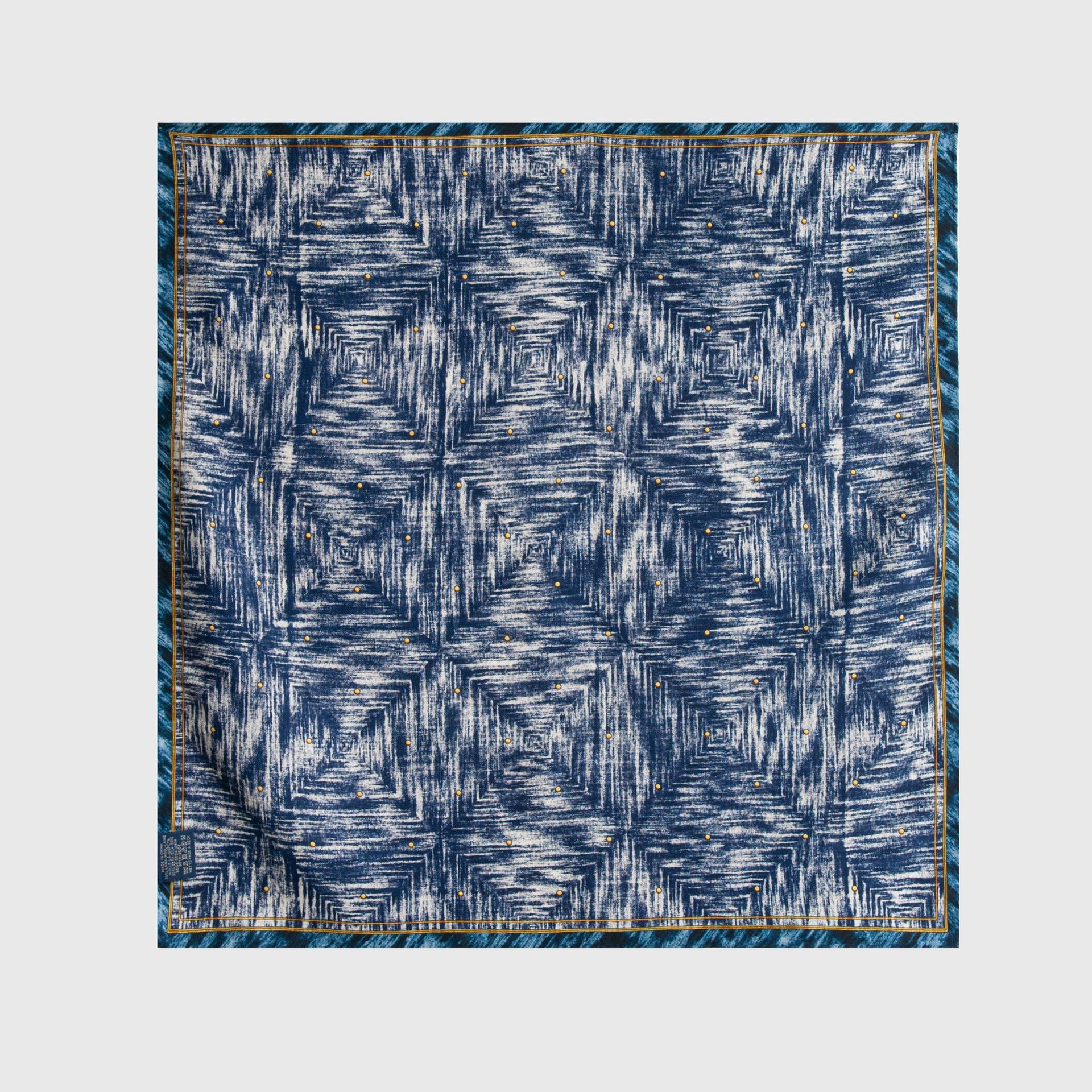FHZ25-90073-2 Hand Rolled - Double Sided Navy Blue