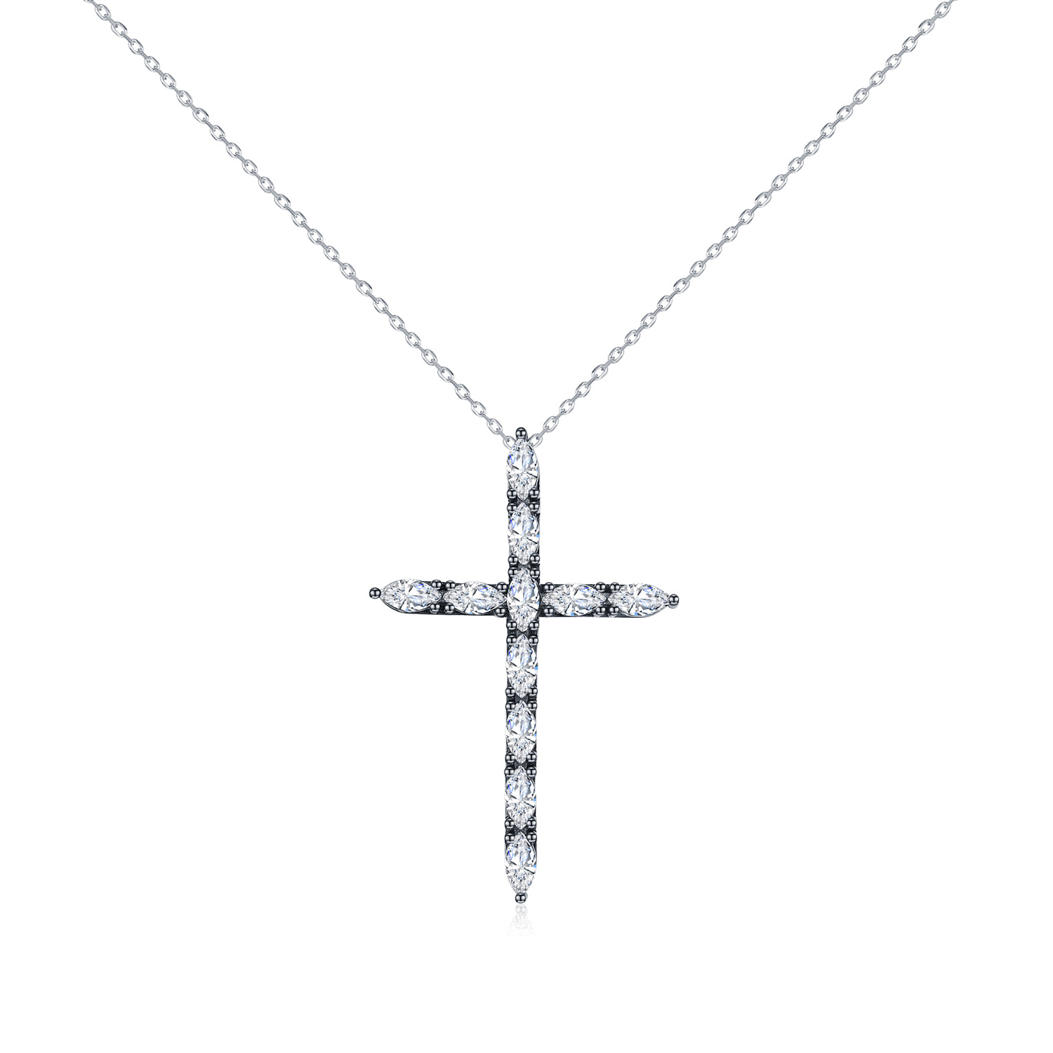 The S925 Silver Gothic Cross Necklace - Image 5