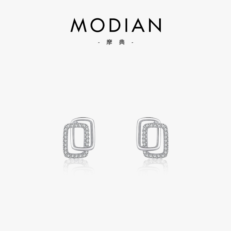 The S925 Sterling Silver 3D Stud Earrings