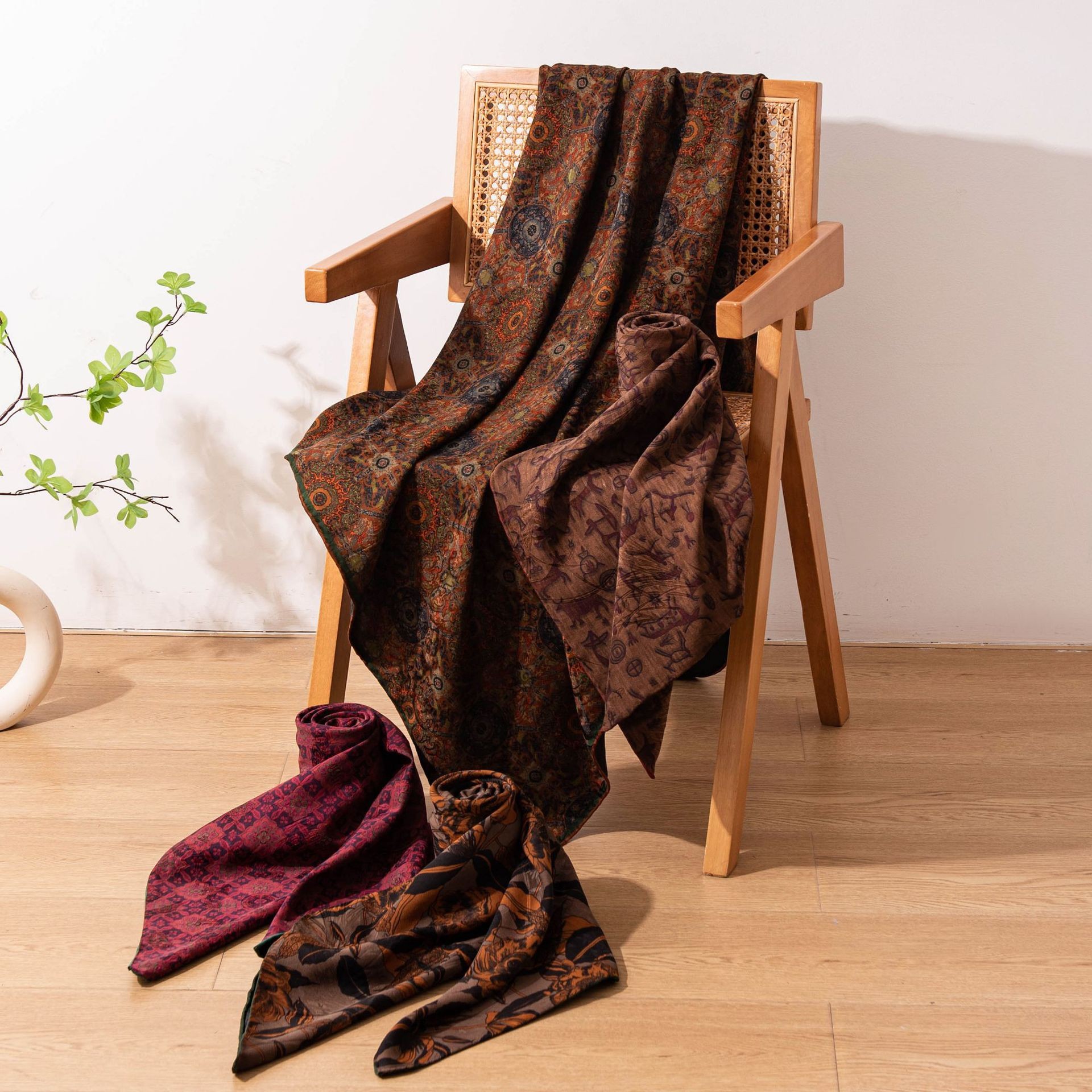 The Chinese Style Silk Shawl Scarf - Image 2