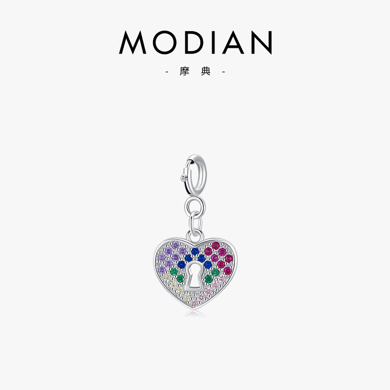 The Sterling Silver Heart Pendant with Colored Zircon