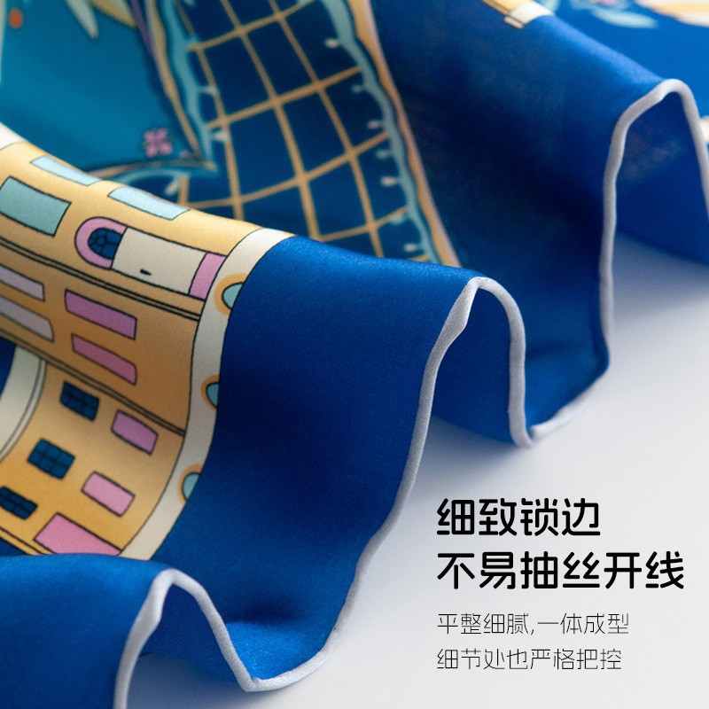 The Mulberry Silk Square Scarf Shawl - Image 3