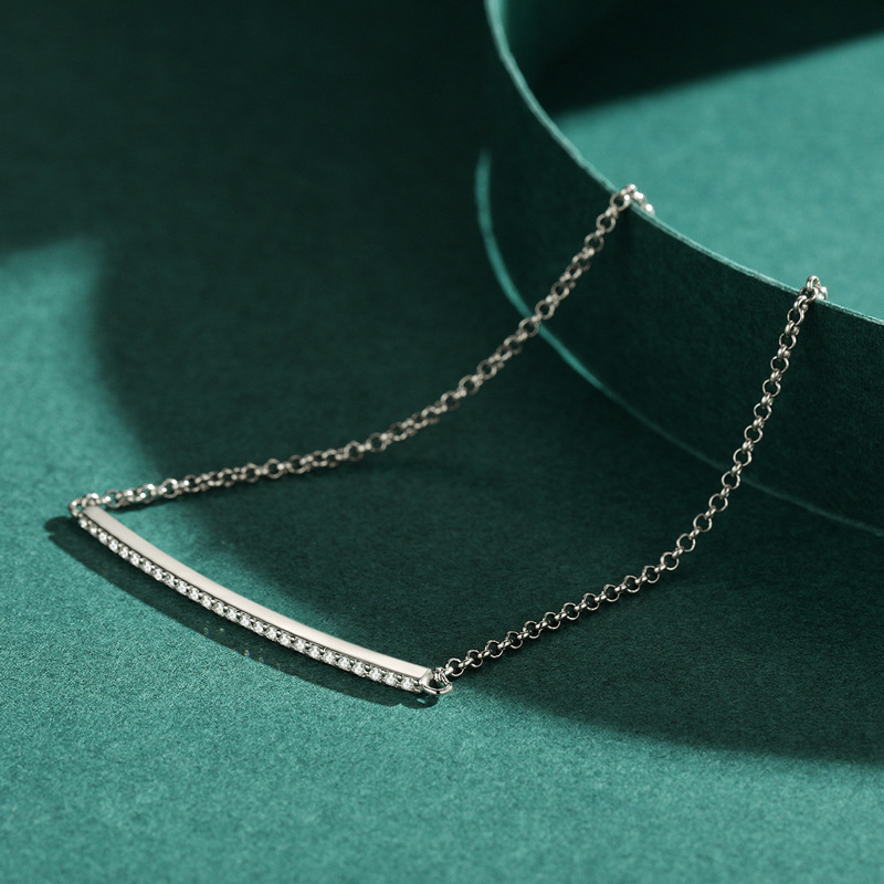 The S925 Sterling Silver Rhinestone Bracelet - Image 4