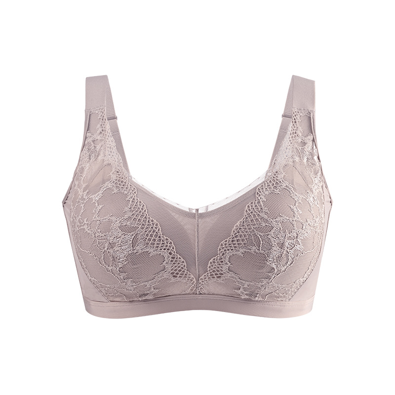 The Seamless Adjustable Silk Bra with Lace Push-Up Cups - Image 5