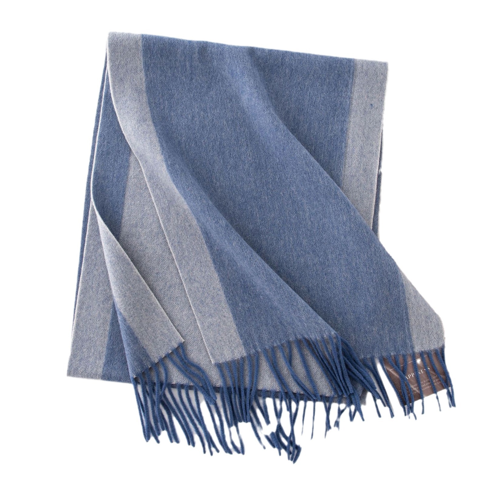 The Double-Sided Wool Scarf with Fringe - Image 5