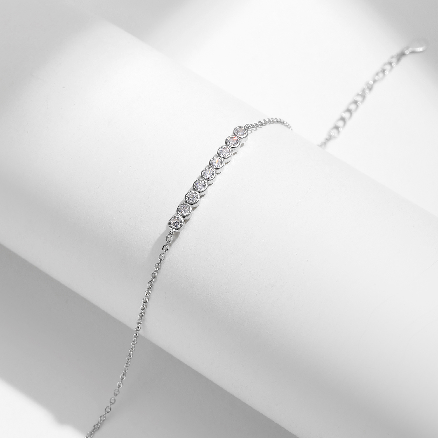 The D Color Moissanite S925 Silver Bracelet - Image 4