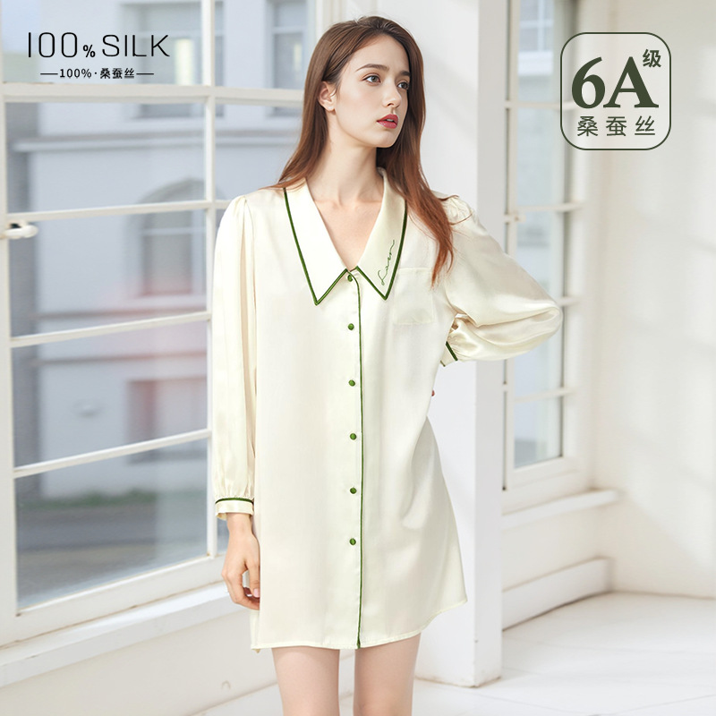 The 100% Mulberry Silk Babydoll Sleep Dress - Image 4