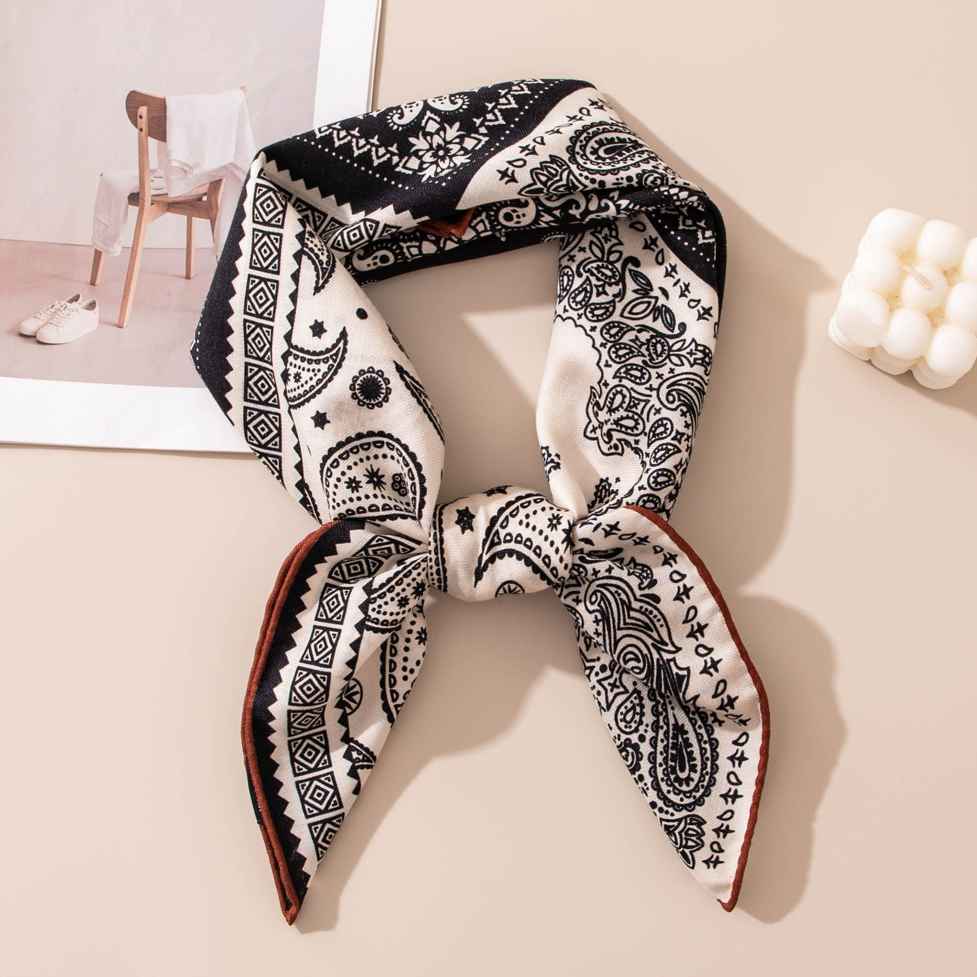 The Silk Wool Winter Neck Scarf - Image 3