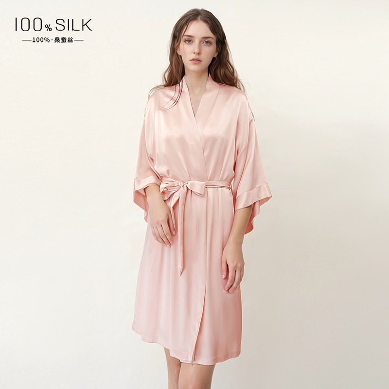 The 100% Mulberry Silk Morning Robe - Image 3