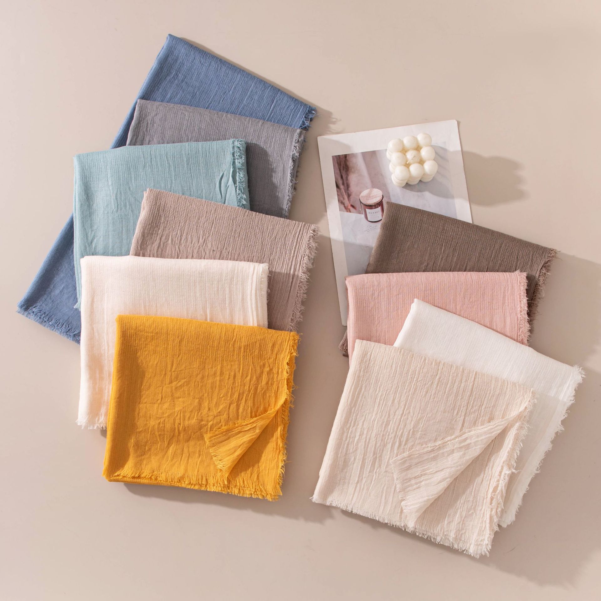 The Sheer Solid Summer Outdoor Shawl Scarf - Image 3