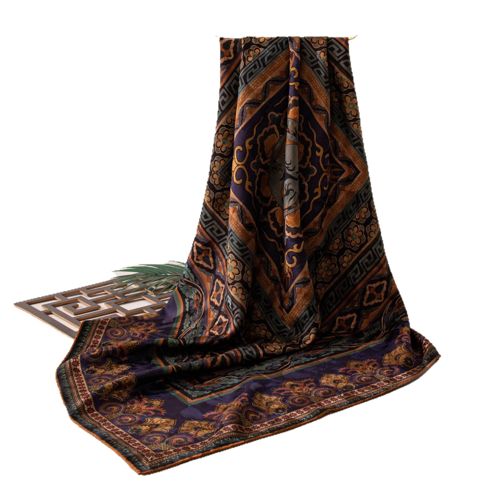 The Heavy Silk Yarn Guofeng Large Shawl - Image 5