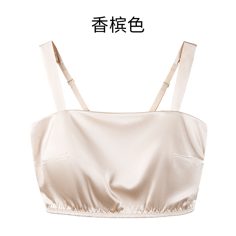 The Wire-Free Silk Backless Bra with Fixed Cups - Image 5