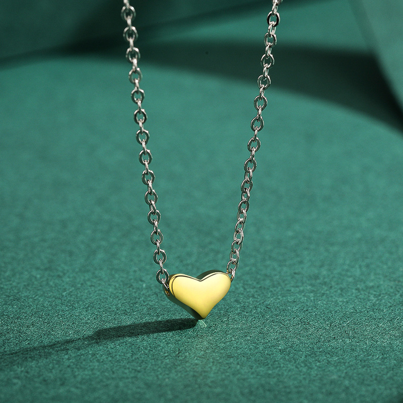 The S925 Sterling Silver Mini Heart Necklace - Image 2