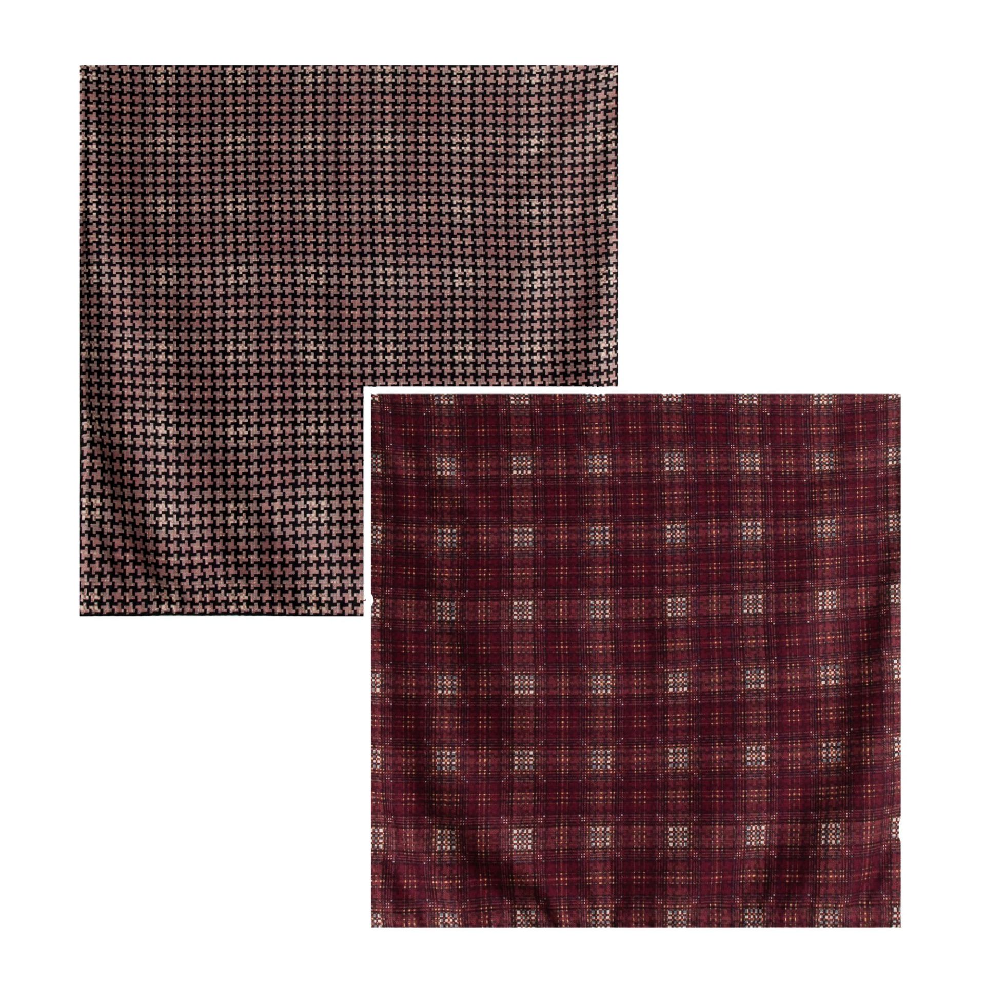 FHZ25-90080-2 Hand Rolled - Double Sided Buckle Wine Red