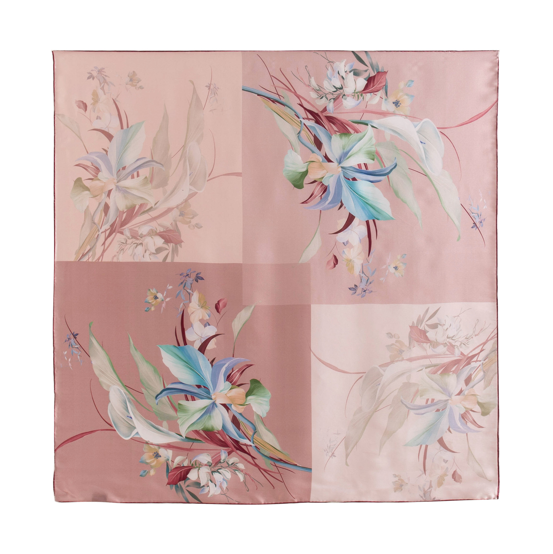 The Mulberry Silk Floral Print Neck Scarf - Image 5