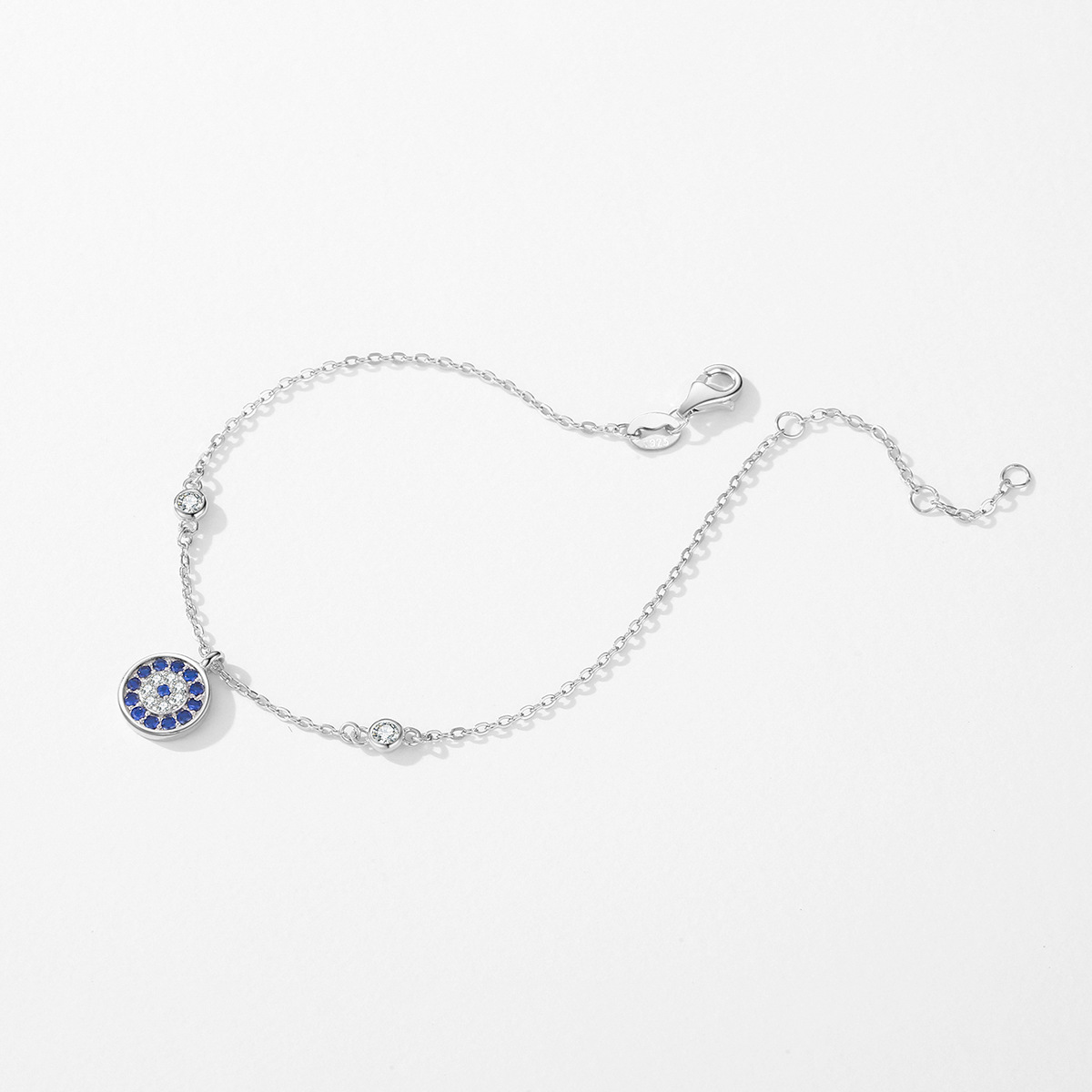 The Sterling Silver Blue Eye Bracelet - Image 4