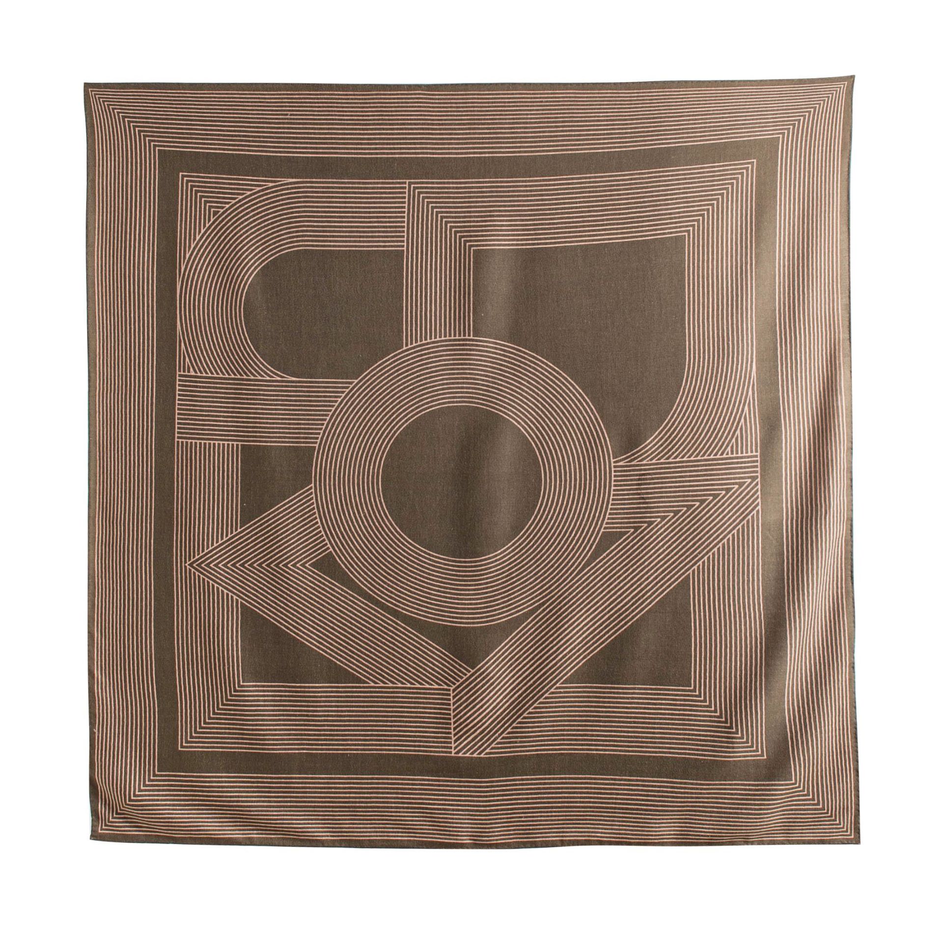 FHZ25-90057-2 Hand Rolled - Double Sided Towel Striped Green