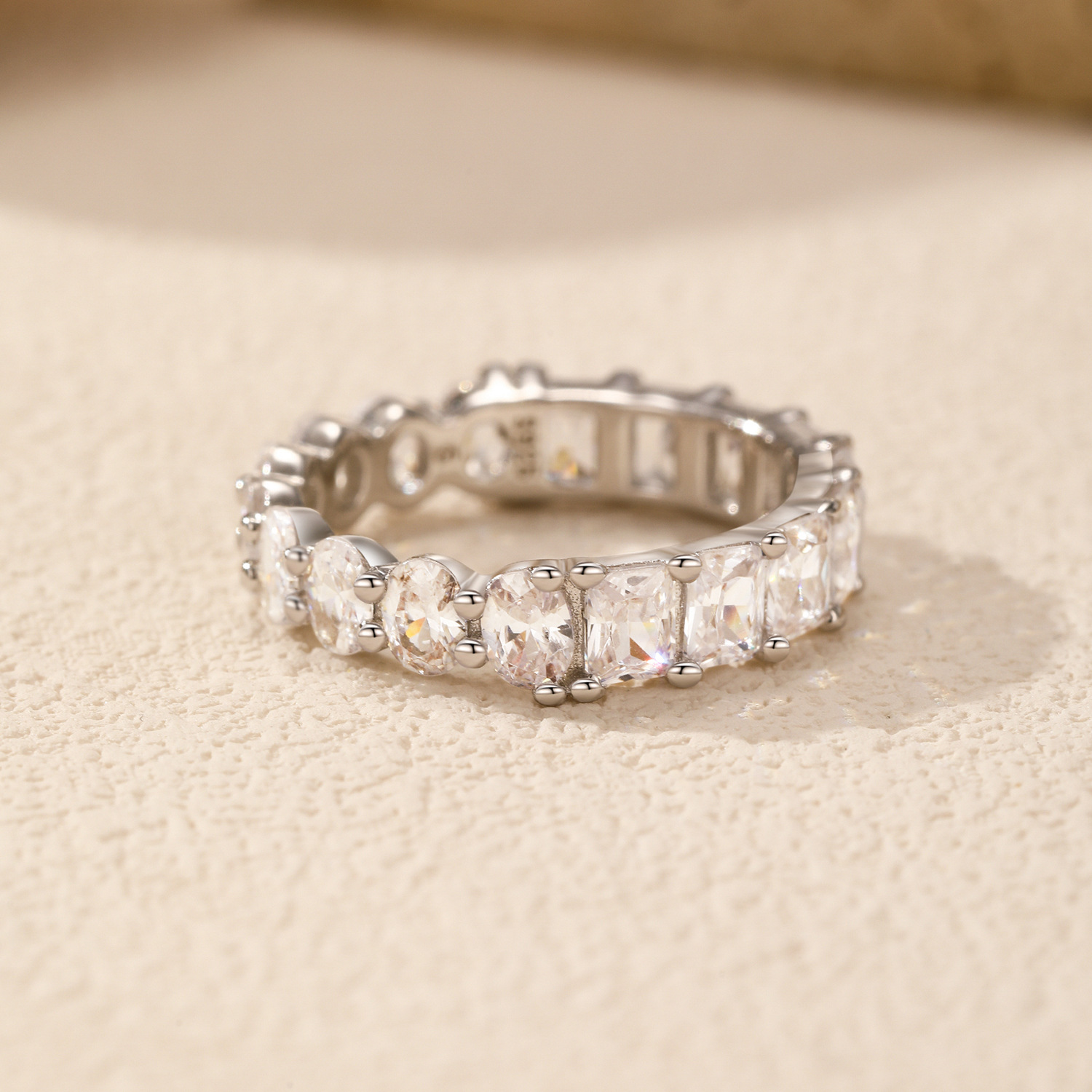 The S925 Sterling Silver Full Diamond Business Ring - Image 4