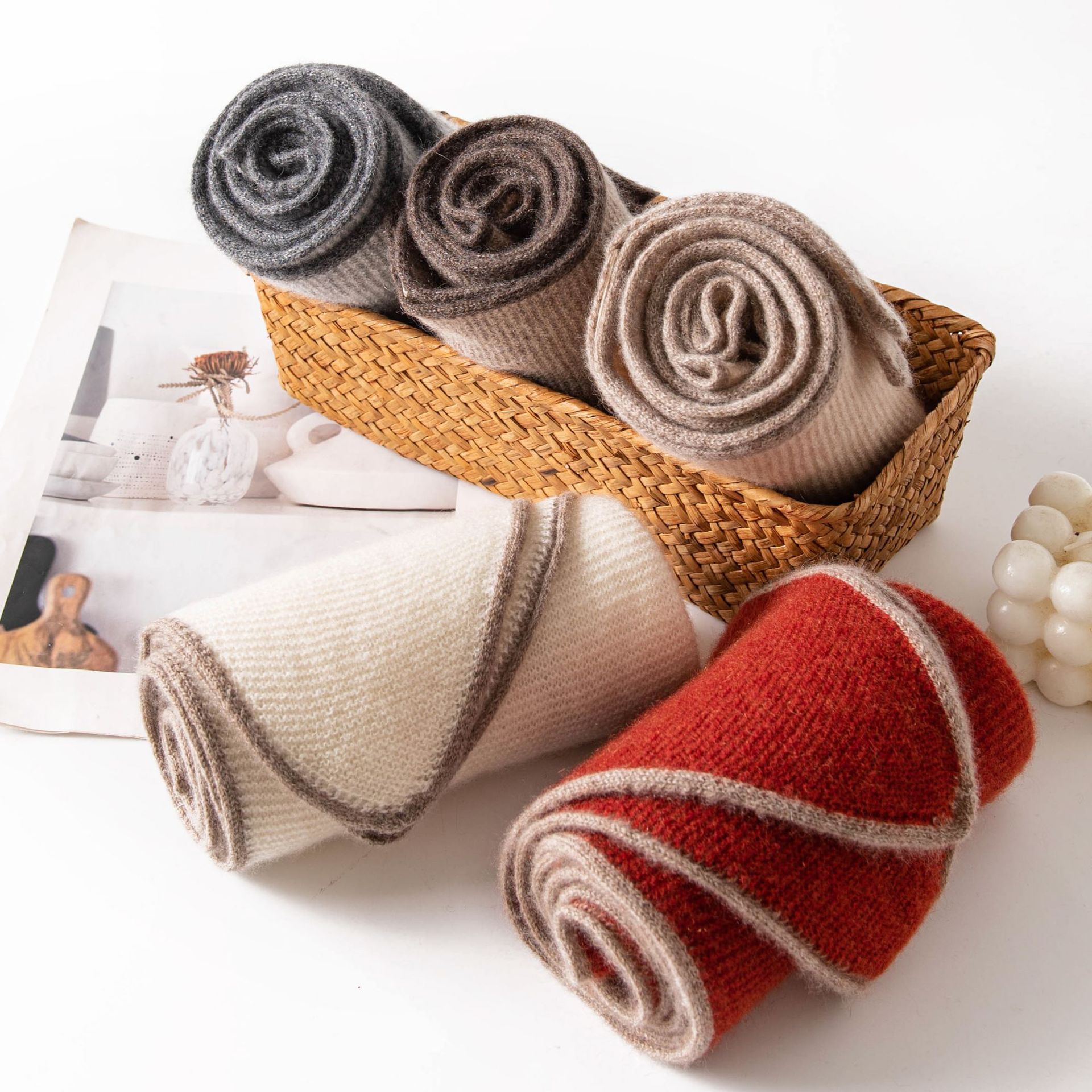 The Cashmere Triangle Scarf Winter Neck Wrap - Image 3