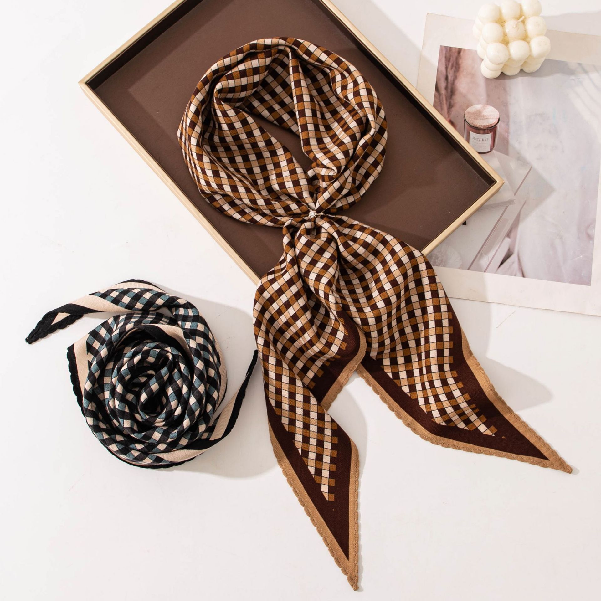 The Wool Diamond Print Scarf