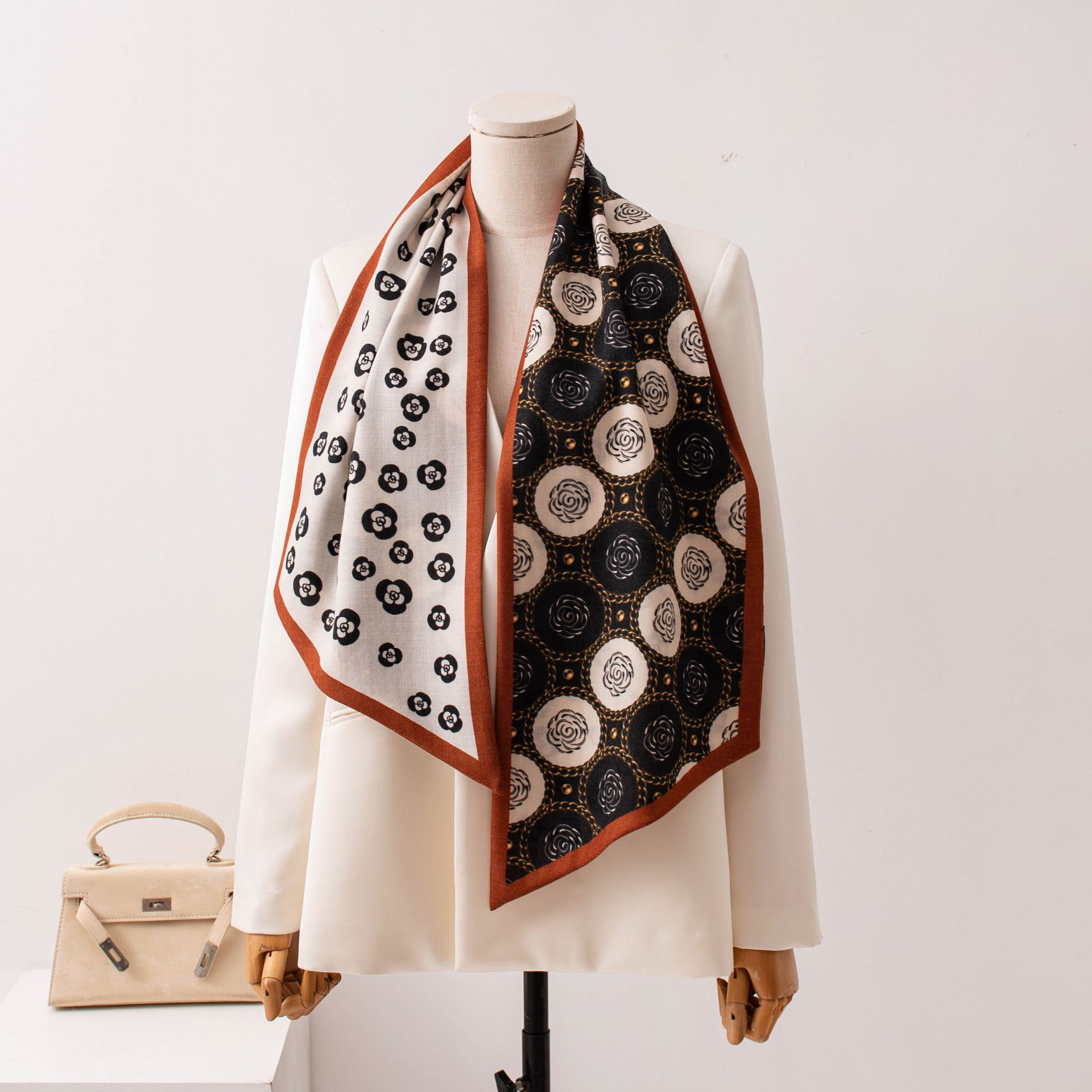 The Bias Cut Silk Wool Scarf