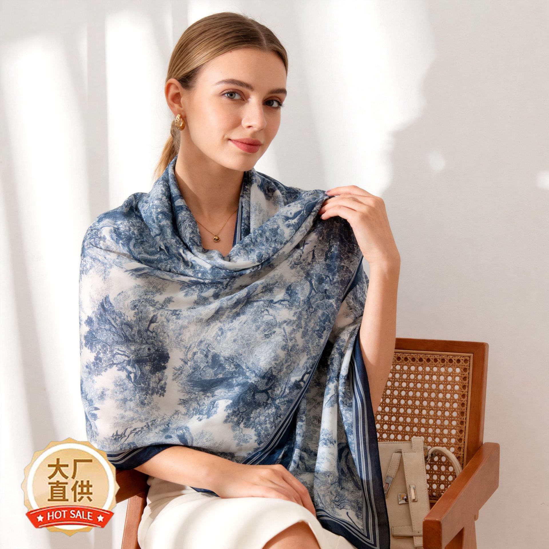 The Lightweight Mulberry Silk Shawl