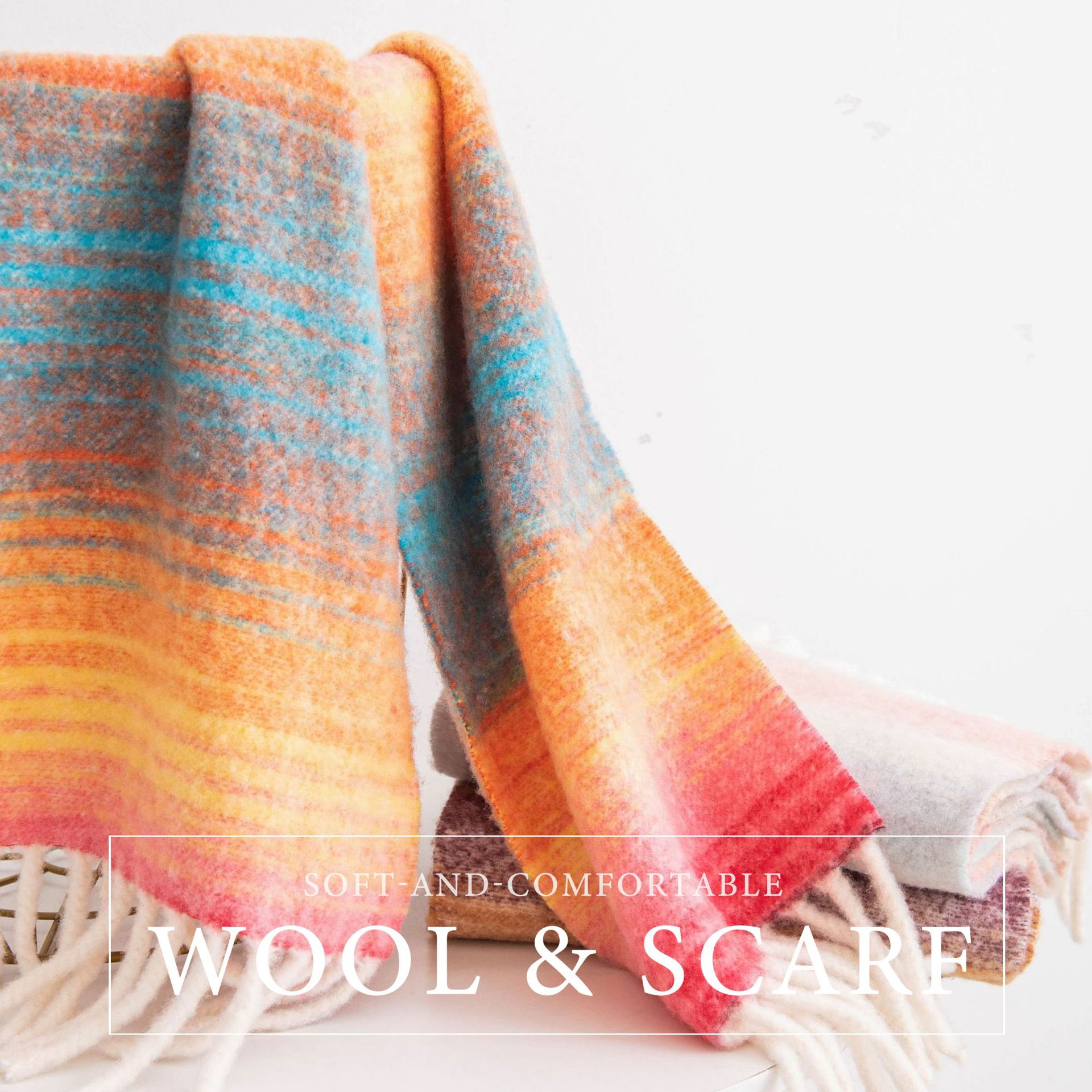 The Wool Plaid Scarf and Neck Warmer
