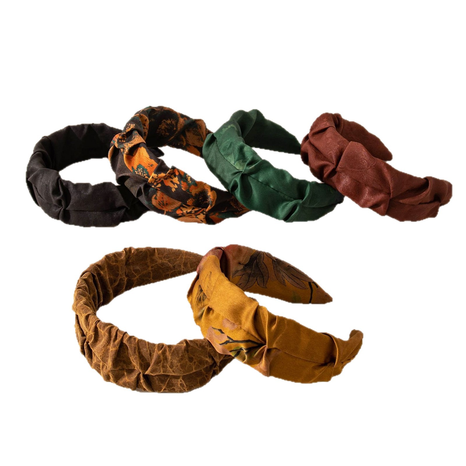 The Mulberry Silk Embossed Wide Headband - Image 5