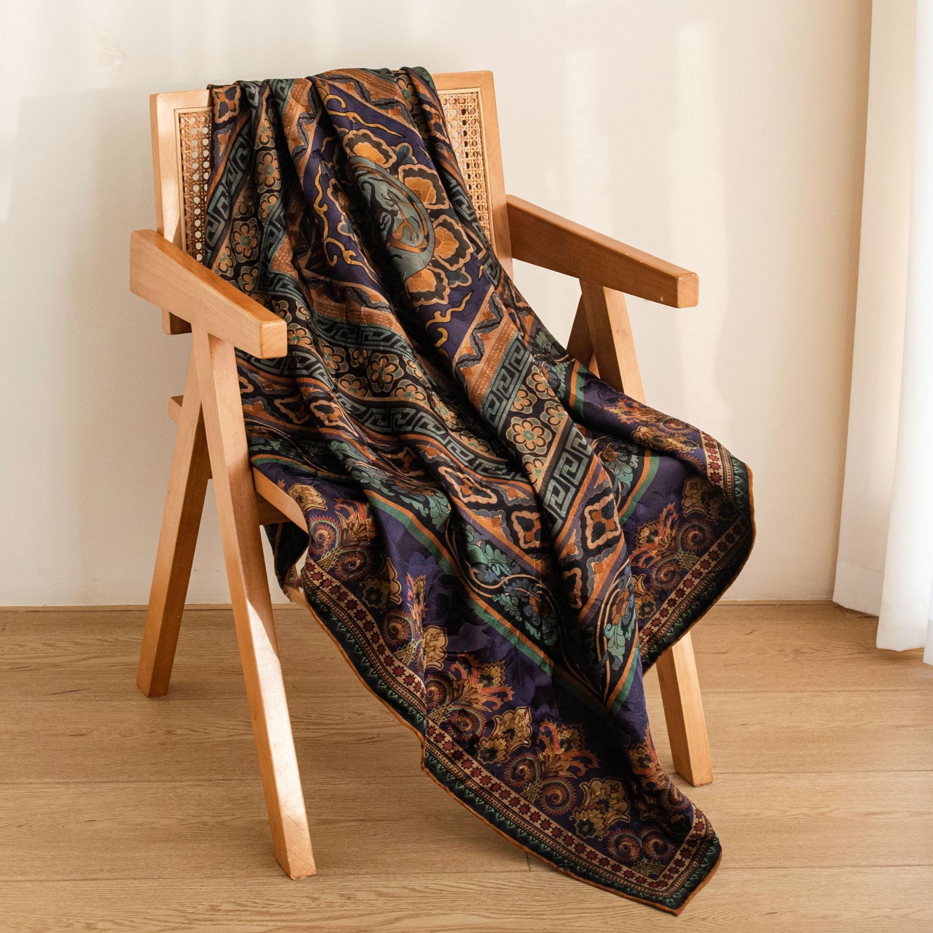 The Heavy Silk Yarn Guofeng Large Shawl - Image 2