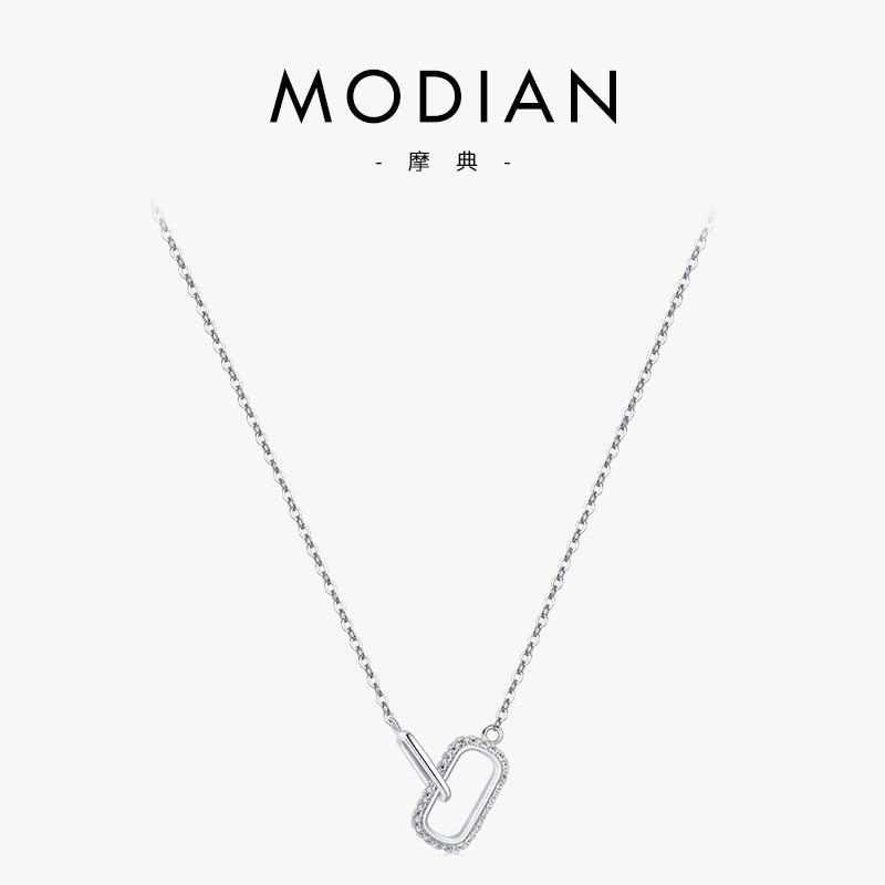 The S925 Sterling Silver Cross Chain Necklace