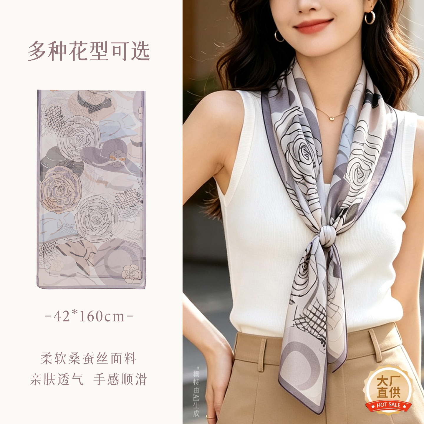 The Mulberry Silk Sun Protection Shawl