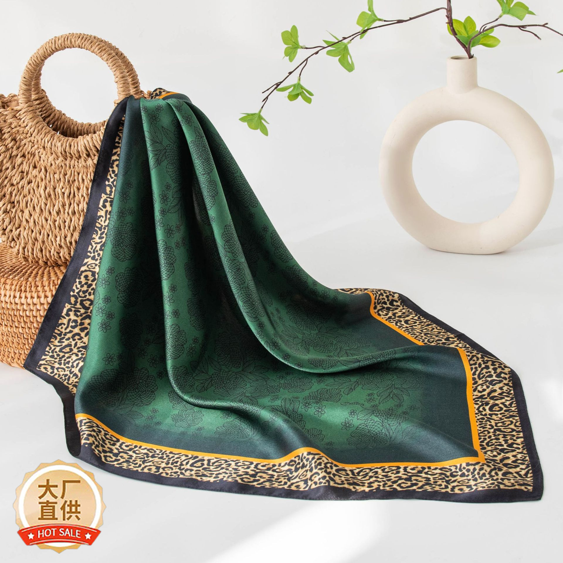 The Mulberry Silk Twill Square Scarf