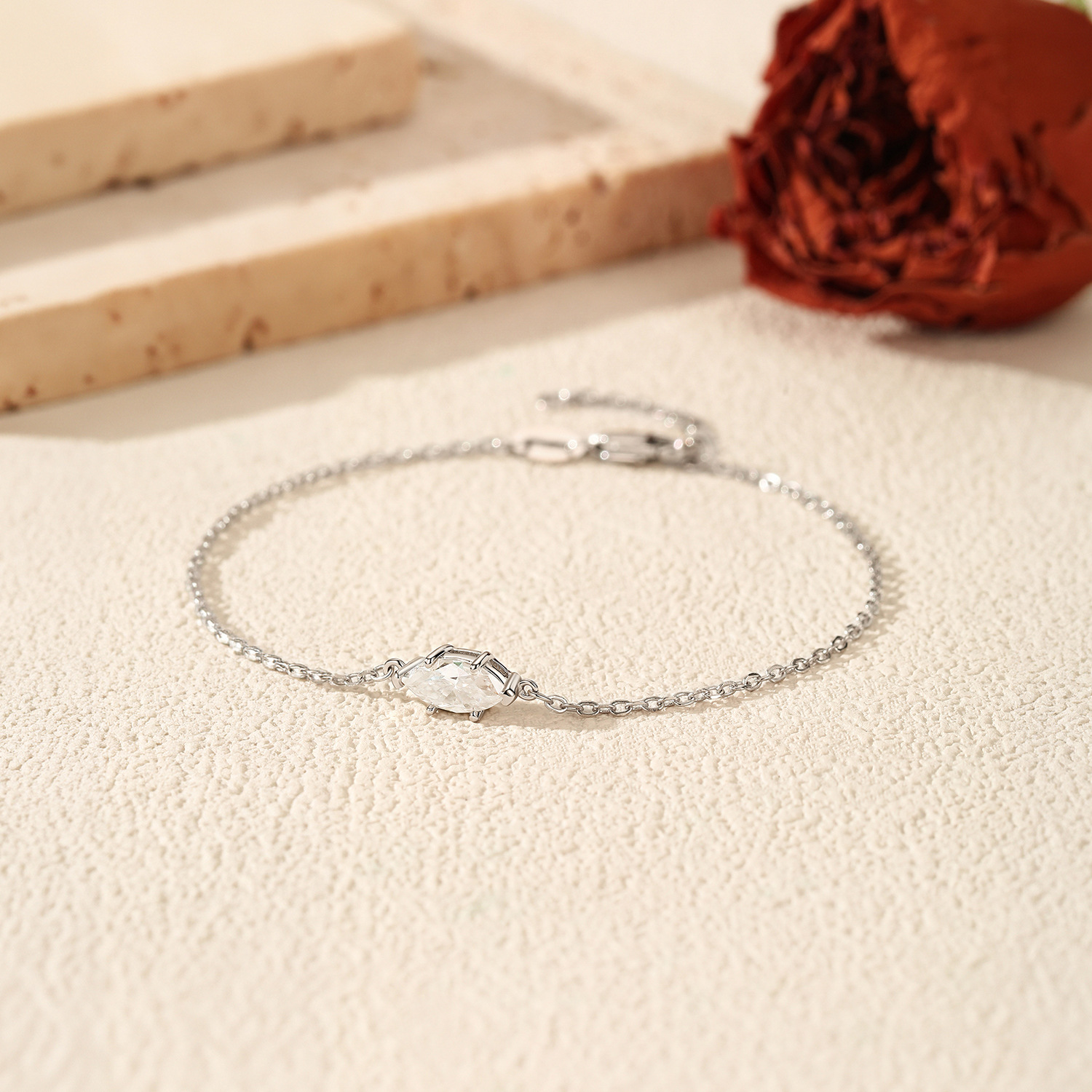 The Moissanite S925 Sterling Silver Sparkling Bracelet - Image 4