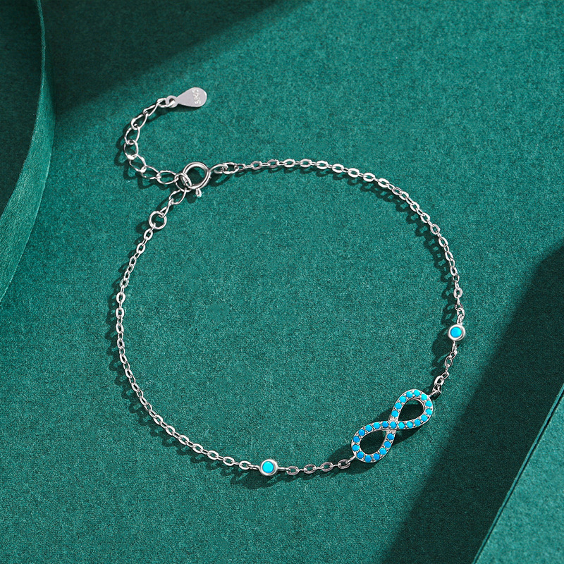 The S925 Sterling Silver Infinity Love Symbol Bracelet - Image 4