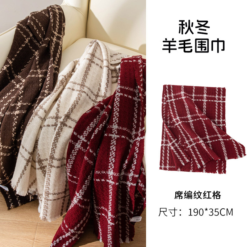 The Plaid Wool Scarf and Shawl