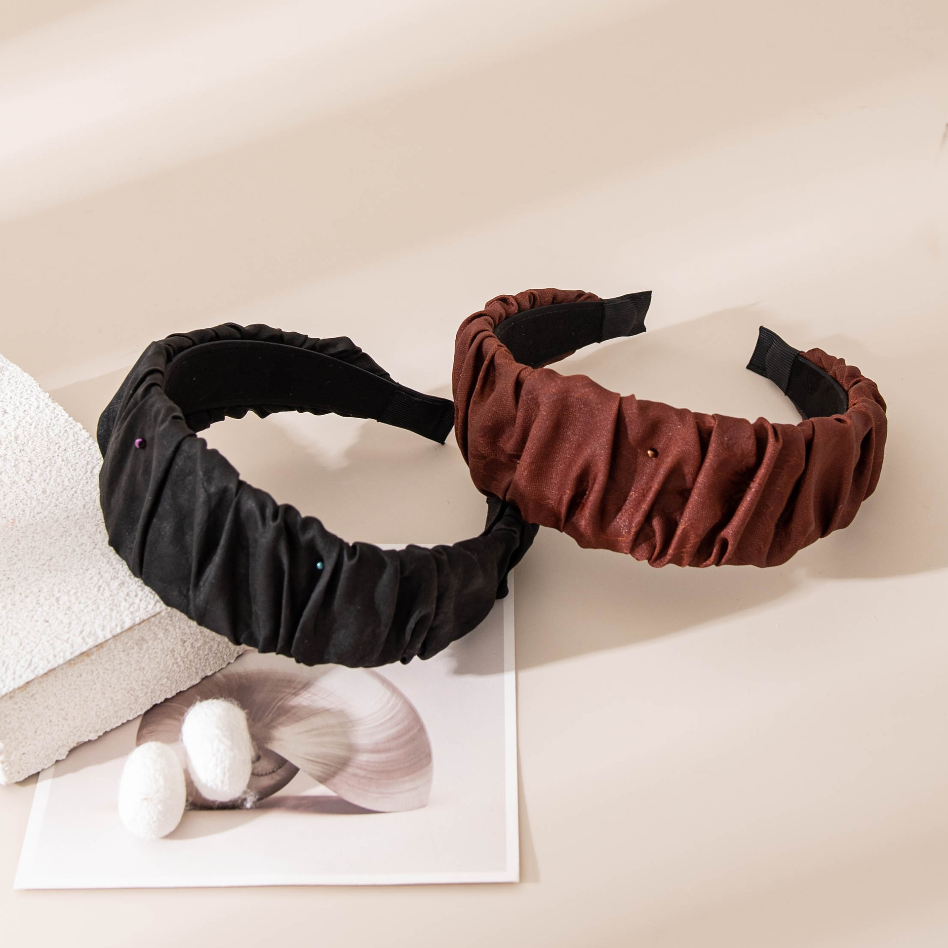 The Handmade Silk Wide Anti-Slip Hair Hoop