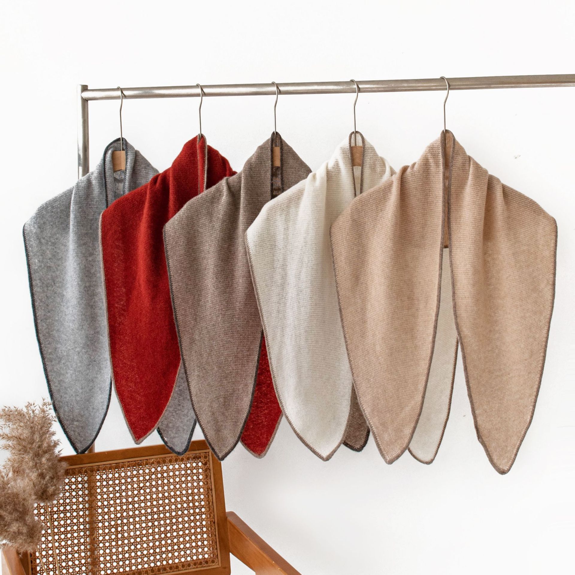 The Cashmere Triangle Scarf Winter Neck Wrap