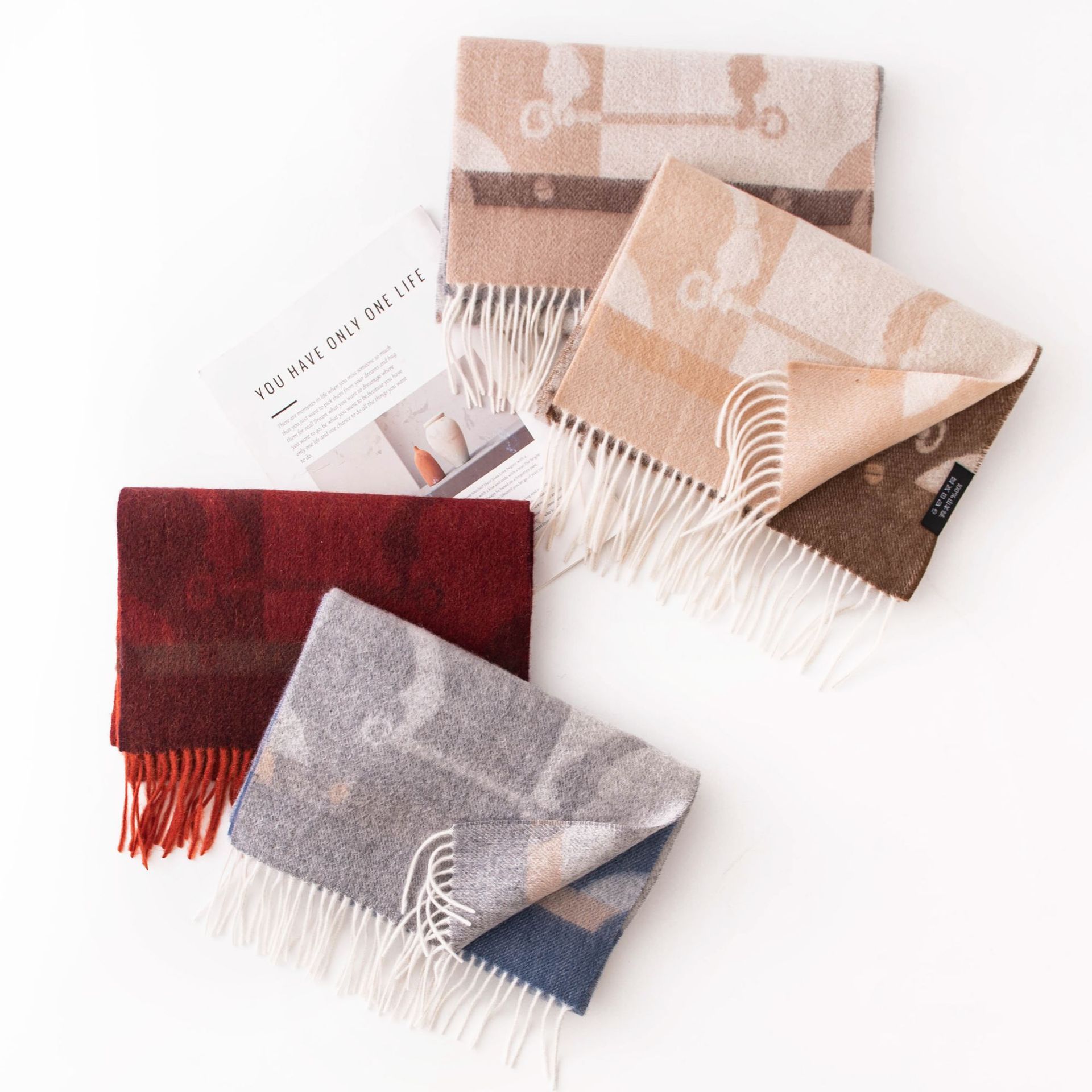 The 100% Cashmere Plaid Scarf
