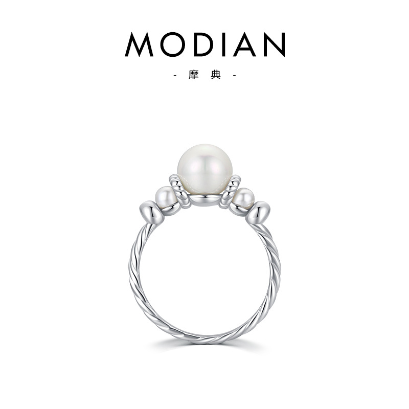 The S925 Sterling Silver Pearl Ring - Image 5