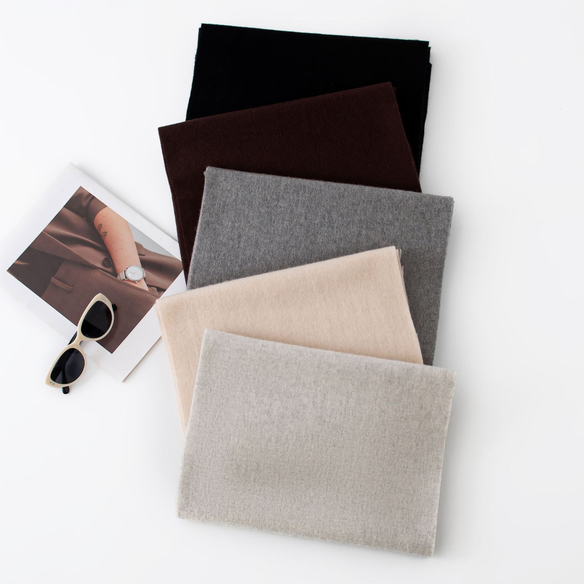 The 100% Cashmere Winter Warm Scarf - Image 2