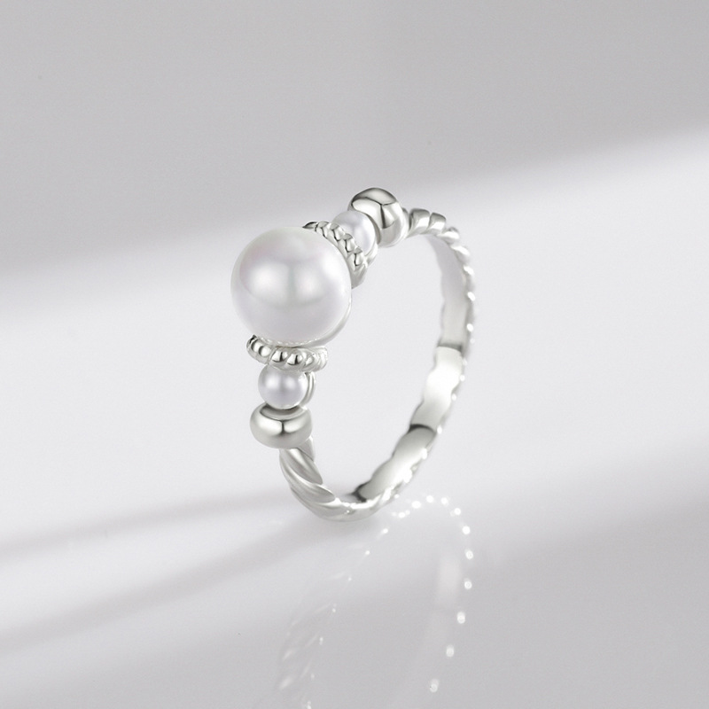 The S925 Sterling Silver Pearl Ring - Image 4