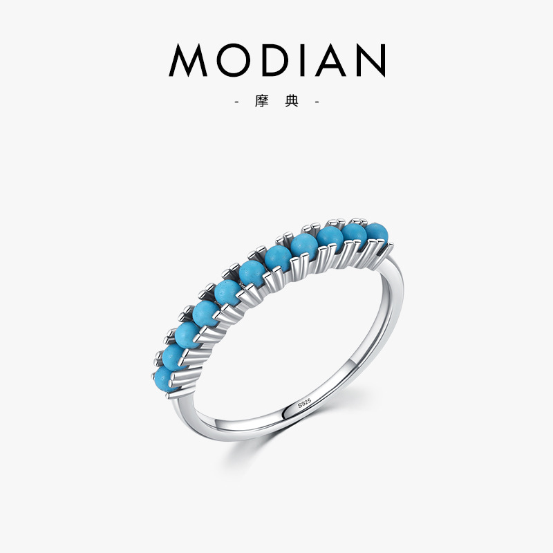 The S925 Sterling Silver Turquoise Ring
