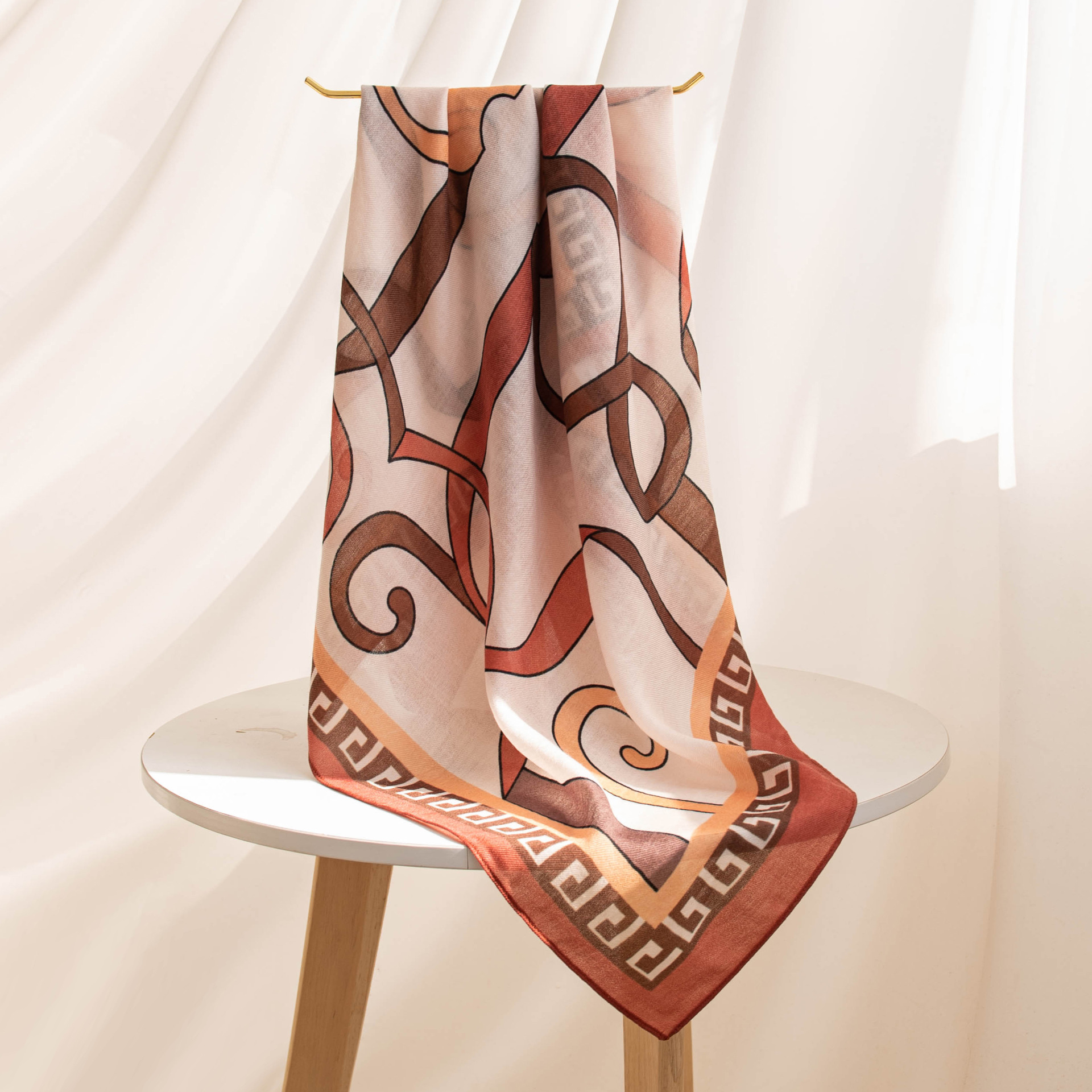 The Water-Soluble Wool Square Scarf - Image 2