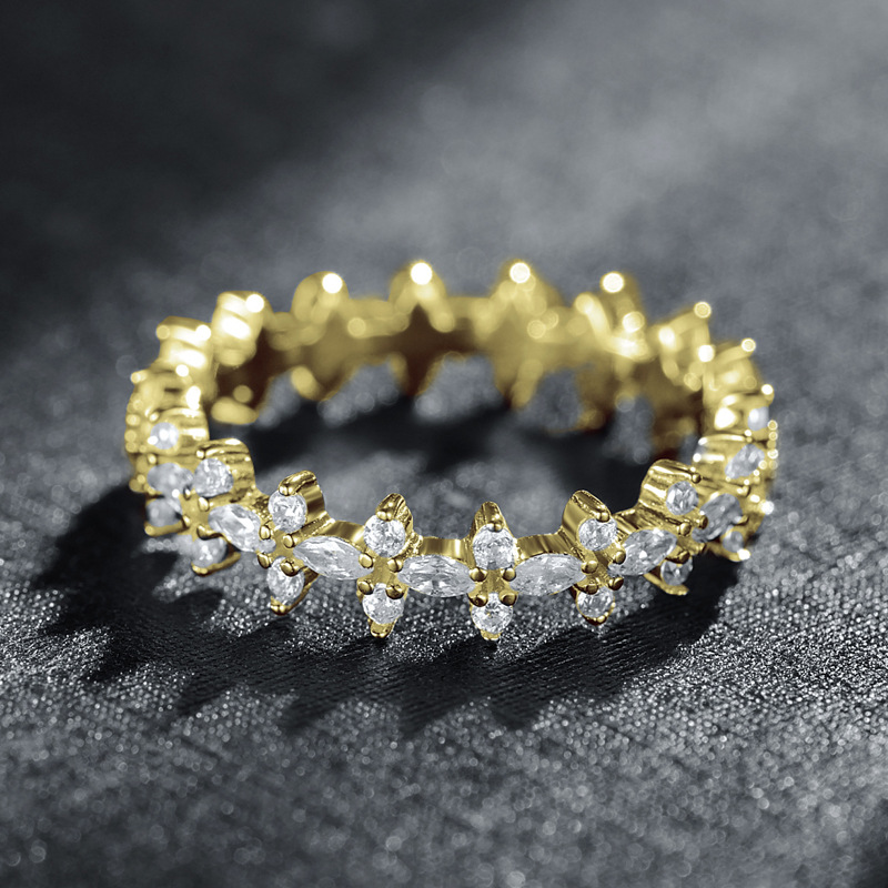 The S925 Sterling Silver Full Zircon Index Finger Ring - Image 4
