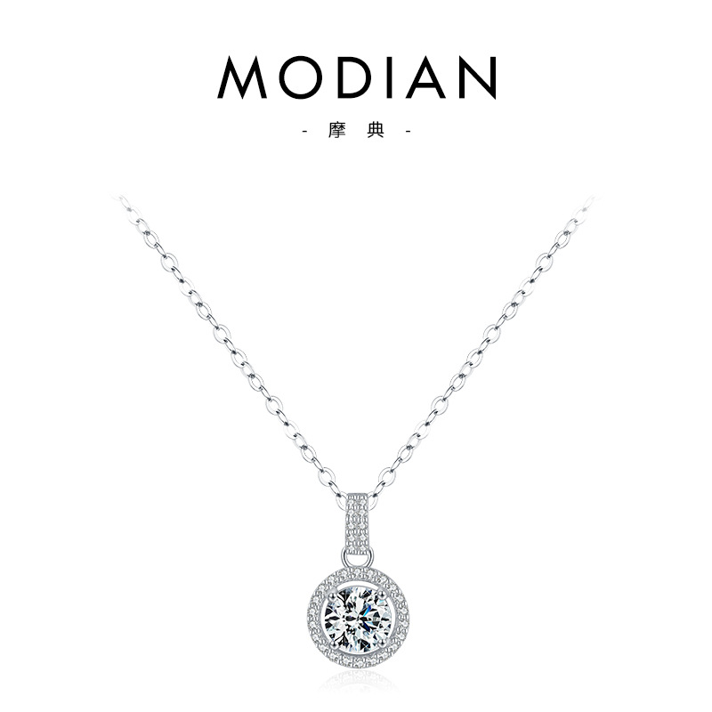The S925 Sterling Silver Zircon Pendant Necklace - Image 5