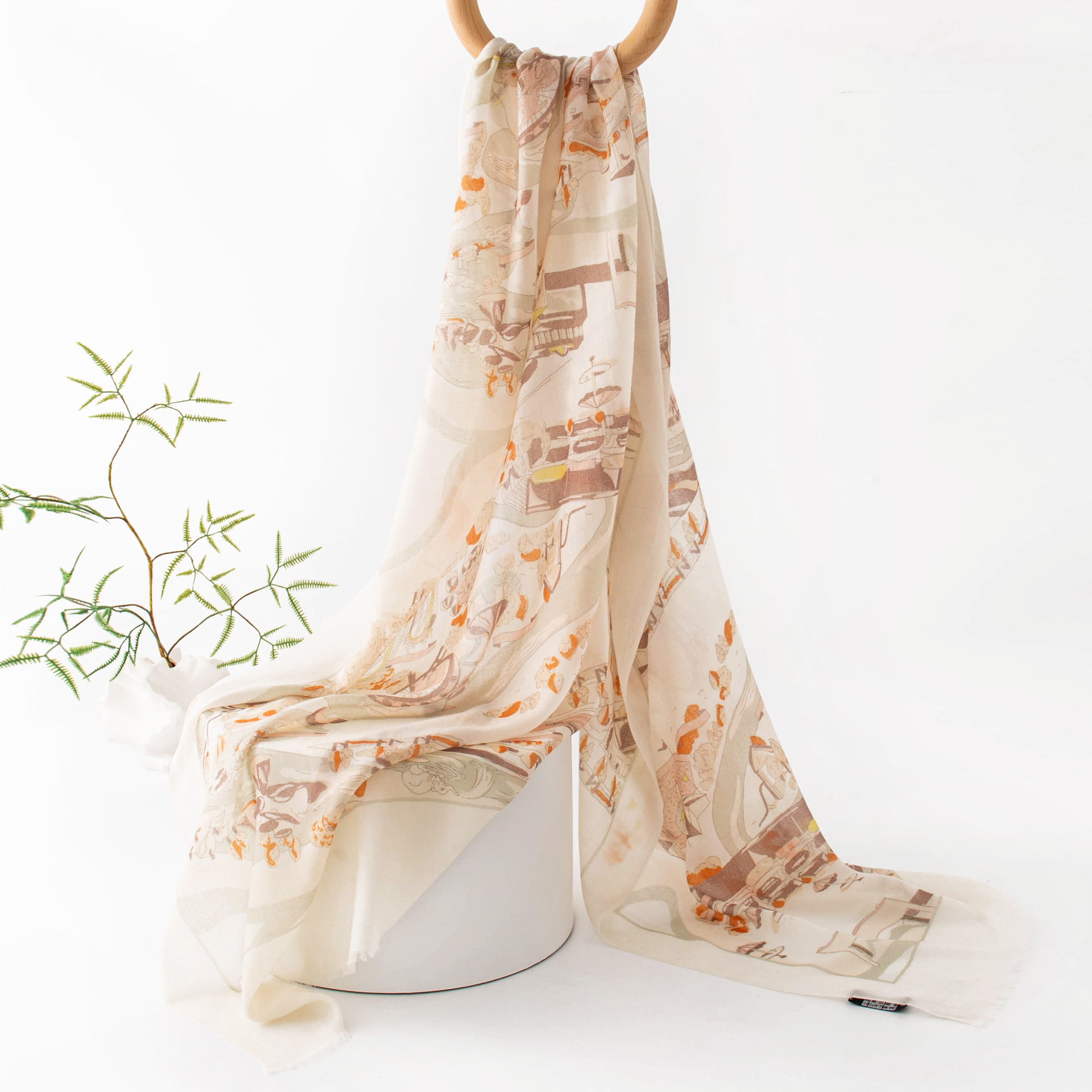 The Double-Sided Printed Cashmere Scarf