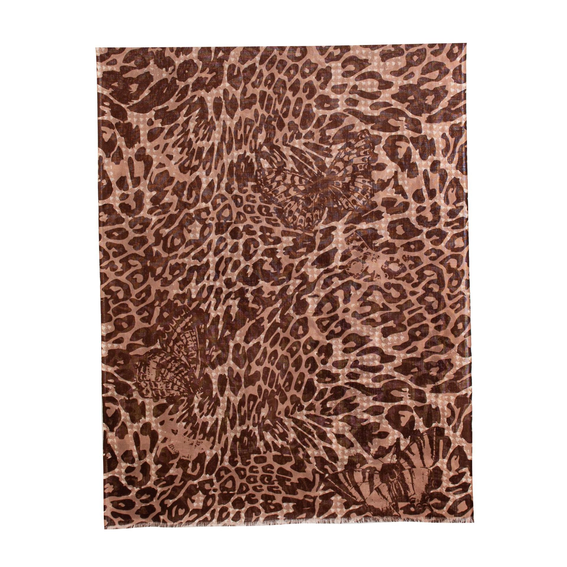 The Leopard Print Wool Scarf - Image 5