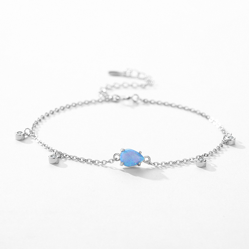 The S925 Sterling Silver Opal Bracelet - Image 4